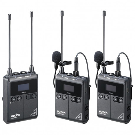 Godox WmicS1 Kit 2 UHF juhtmevaba lavalier-süsteem