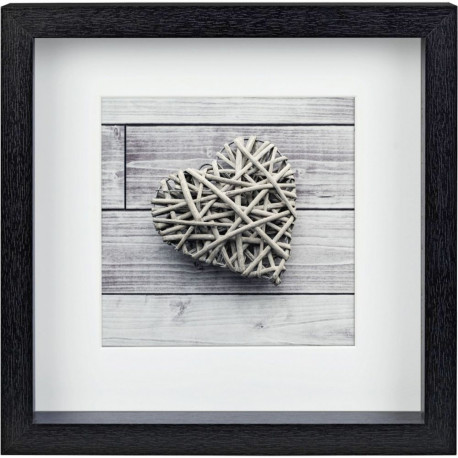 Hama Scala 3D black 23x23 Portrait Wood Passepartout 59773