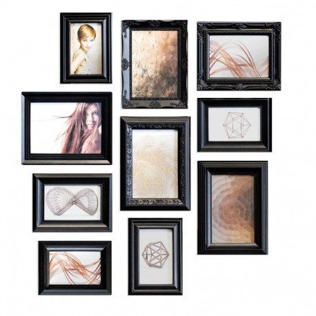 Nielsen 10er Ornament Set black Resin 8999325