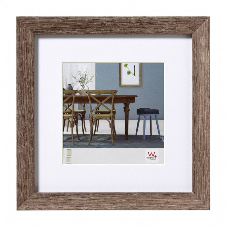 Walther Fiorito nut tree 30x30 Wood incl. Passepartout EF330N