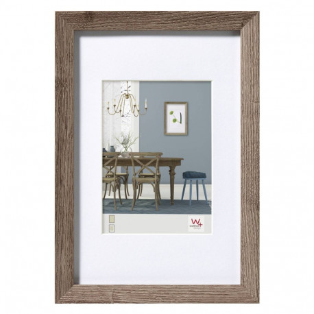 Walther Fiorito pähklipuu 30x40 puit koos paspartuuga EF040N