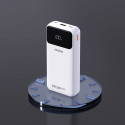 Dudao K15Pro Power Bank 20000mAh 22.5W PD USB-C / USB-A / Built-in Lightning and USB-C Cables - Whit