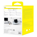Baseus PowerCombo 7 in 1 Power Strip Cube, 3 AC + 3 x USB-A + 1 x USB-C 20W 1.5 m - white