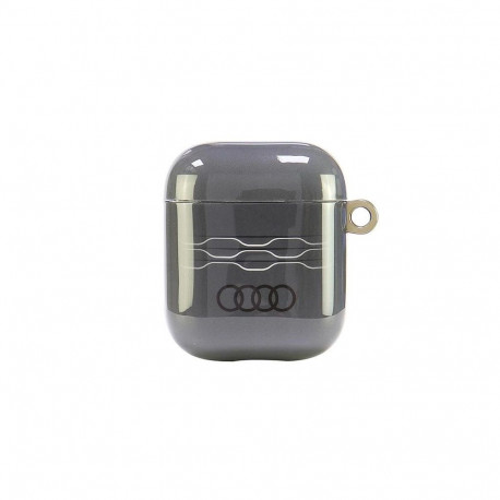 Audi IML Geometric Pattern Case for AirPods 1 / 2 - Gray