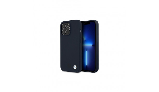 BMW Silicone Signature Case for iPhone 13 Pro Max 6.7" - Navy Blue
