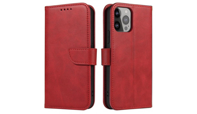 Magnet Case with flap for Samsung Galaxy A26 - red