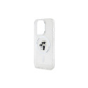 Karl Lagerfeld Karl&Choupette Glitter MagSafe case for iPhone 15 Pro - transparent