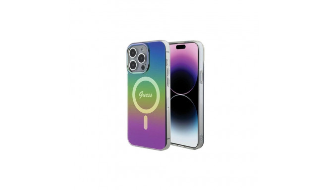 Guess IML Iridescent MagSafe case for iPhone 15 Pro - black