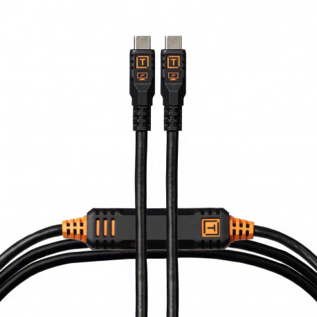 TetherPro Optima 10G USB-C, 4.6m, Straight, Black