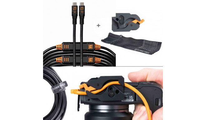 LeverLock & Cable Kit, Optima, 9.2m, Straight, Black