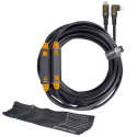 LeverLock & Cable Kit, Optima, 9.2m, Straight to Right, Orange