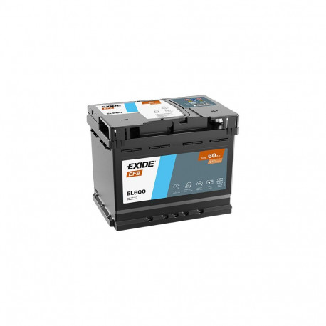 Exide EFB 60Ah 640A 242x175x190-+