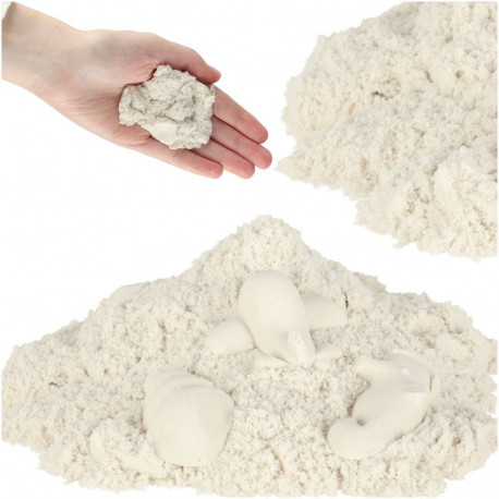 Kineetiline liiv 1kg kotis valge