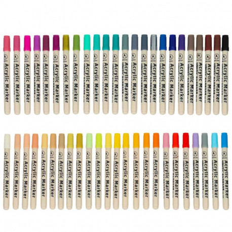 Akrüül kangas markerid kivi marker pliiatsid DIY veekindel markerid 48 tk.