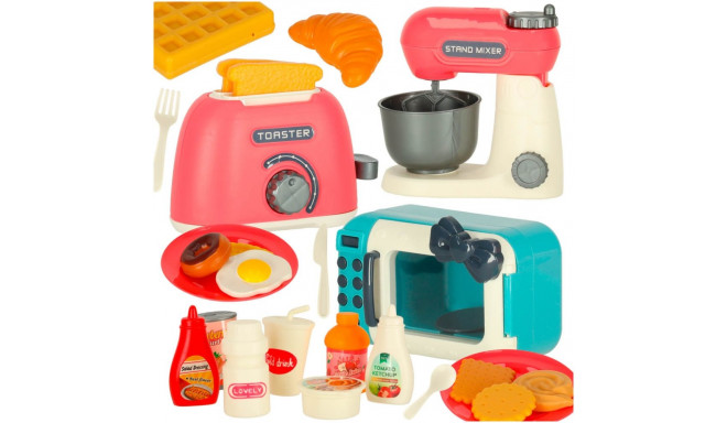 Mikrolaineahju toaster segisti köögiviljad + tarvikud