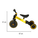 Trike Fix Mini maastikuratas 3in1 koos pedaalidega kollane