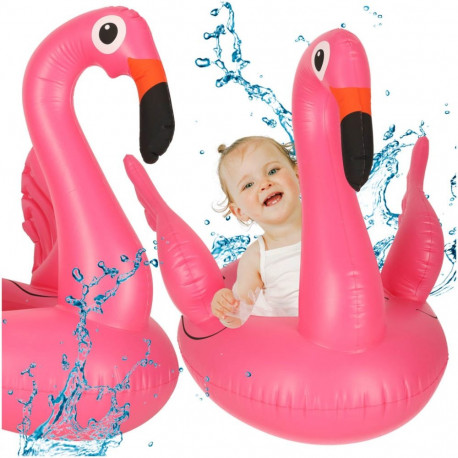 Täispuhutav laste pontoonratas flamingo