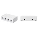 Keystone empty box for 4x Keystone with easy snap-on assembly