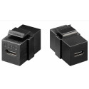 Keystone Module USB-C female - USB-C female Gen 2 (10Gbit/s) black