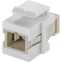 Keystone Module for connecting two SC-Simplex optical cables, width 17 mm