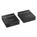 PremiumCord 4-port USB 3.0 Extender Adapter via Cat5e/Cat6 up to 100m