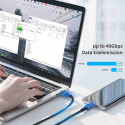 PremiumCord USB4™ Gen 3x2 40Gbps 8K@60Hz 240W Thunderbolt 3 angled cable 1.2m