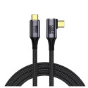 PremiumCord USB4™ Gen 3x2 40Gbps 8K@60Hz 240W Thunderbolt 3 angled cable 1.2m