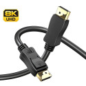 PremiumCord DisplayPort 1.4 connection cable M/M, gold-plated connectors 0,5m