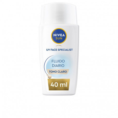 NIVEA SUN FLUIDO DIARIO protección facial SPF50+ #tono claro 40 ml