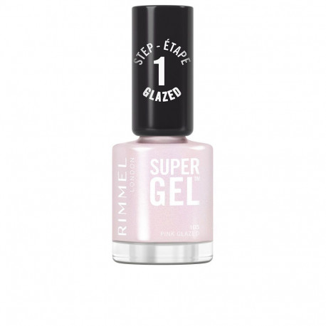 RIMMEL LONDON SUPER GEL esmalte de uñas #105-Pink Glazed 12 ml