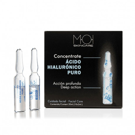 MOI ÁCIDO HIALURÓNICO PURO ampollas faciales 10 x 2 ml