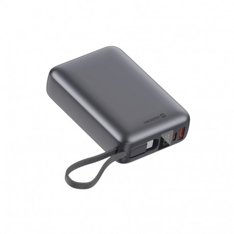 Swissten Power Bank 20000 mAh 45W with Built-In USB-C Cable