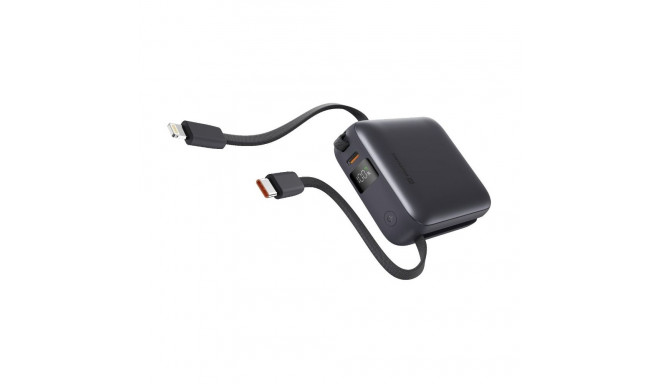Swissten Power Bank 10000 mAh with Built-In Cables USB-C and Lightning