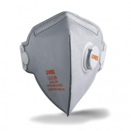 Face mask Uvex silv-Air classic 3220 FFP2 foldable with valve, with carbon layer