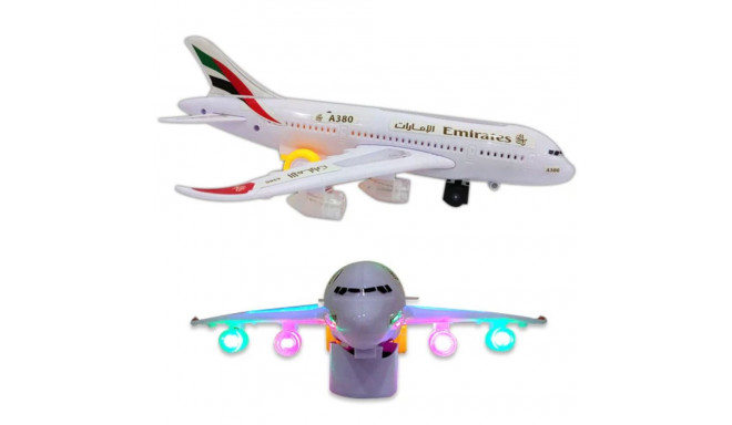 Lennuk Emirates tulede ja heliga 36 cm
