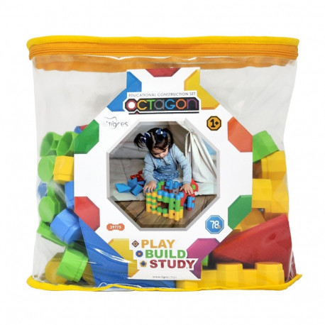 Tigres Octagon ehitusklotsid 78 tk