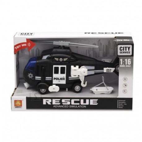 Politseikopter 1:16 heli ja valgusega