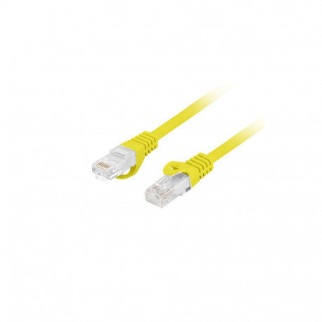 PATCHCORD CAT.6 UTP LSZH CU 0.25M YELLOW FLUKE PASSED LANBERG