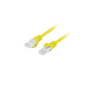 PATCHCORD CAT.6 UTP LSZH CU 0.25M YELLOW FLUKE PASSED LANBERG