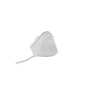 VERTICAL MOUSE NATEC CRAKE 2 PRO 12800DPI PROGRAMMABLE OPTICAL WHITE