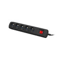 SURGE PROTECTOR ARMAC R5 5M 5X FRENCH OUTLETS 10A BLACK