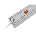 SURGE PROTECTOR ARMAC Z5 1.5M 5X FRENCH OUTLETS 10A CABLE ORGANIZER GREY