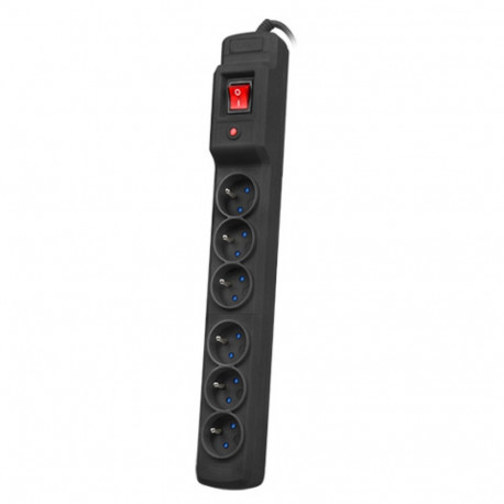 Armac liigpingekaitse Multi M6 5M 6x Prantsuse pistikupesaga, must