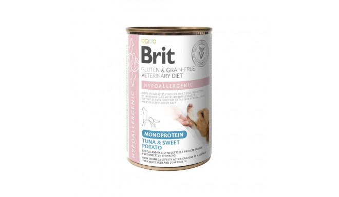 Brit Veterinary Diet Hypoallergenic Monoprotein Tuna konserv koerale 400g