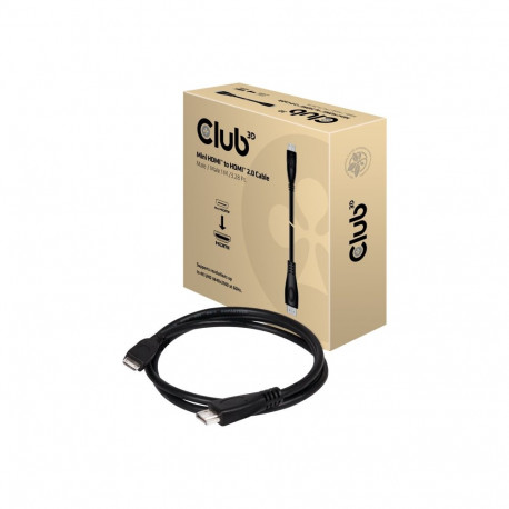 Club 3D mini HDMI to HDMI 2.0 kaabel 1 m