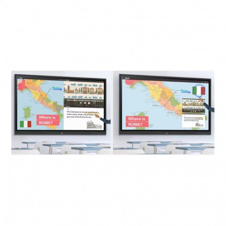 LG 65TR3DK-B puuteekraaniga signage-ekraan 65-tolline IDB IR UHD 350cd/m2 16/7 Android 8.0 kõlar wif