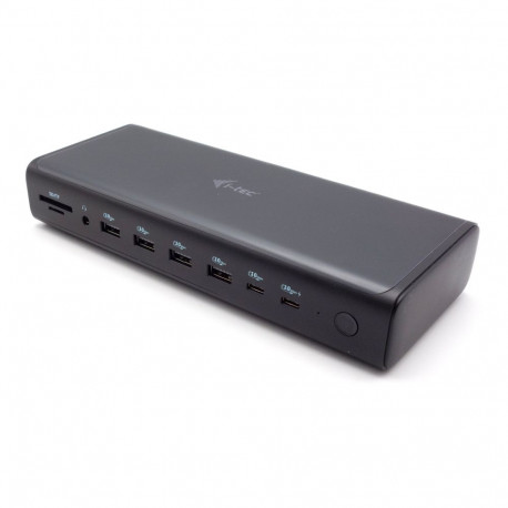 I-TEC Universal 6x 4K Display DS 6x4K 2xDP 2xHDMI 2xUSB-C 1xGLAN 2xUSB-C Gen.2 4xUSB 3.2 1xAudio/Mic
