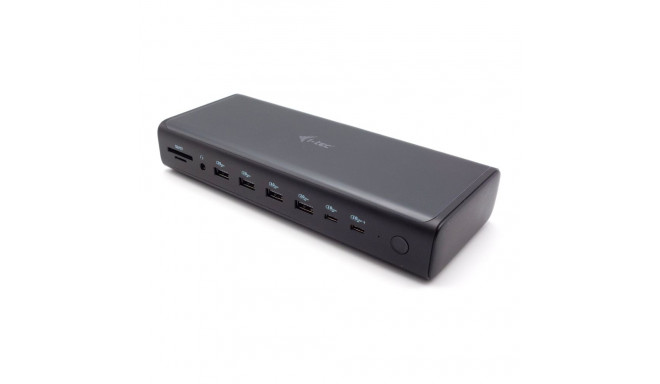 I-TEC universaalne 6x 4K ekraan dokk 6x4K 2xDP 2xHDMI 2xUSB-C 1xGLAN 2xUSB-C Gen.2 4xUSB 3.2 1x audi