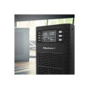 QOLTEC 52281 Katkematu Toiteallikas UPS / 2kVA / 2000W / Võimsustegur 1.0 / LCD / EPO / USB / Online
