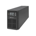 QOLTEC 52281 Katkematu Toiteallikas UPS / 2kVA / 2000W / Võimsustegur 1.0 / LCD / EPO / USB / Online